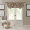 Elrene Home Fashions All Seasons Blackout Waterfall Valance, 52 X 36 In Taupe