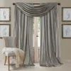 Elrene Home Fashions Athena 52 X 84 Crinkled Curtain Panels, Pair With Scarf Valance
