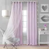 Elrene Home Fashions Aurora Kids Room Darkening Layered Sheer Curtain Panel, 52 X 108