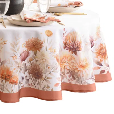 Elrene Home Fashions Autumn Blooms Oval Tablecloth In Multi