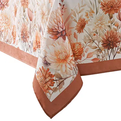 Elrene Home Fashions Autumn Blooms Rectangle Tablecloth, 84 X 60 In Multi