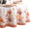 Elrene Home Fashions Autumn Blooms Round Tablecloth, 70 In Multi