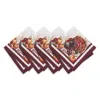 Elrene Home Fashions Autumn Heritage Turkey Engineered Napkins, Set Of 4 In Animal Print