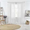 Elrene Home Fashions Bella Tab-top Ruffle Sheer Window Curtain Panel, 52 X 95