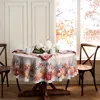 Elrene Home Fashions Botanical Harvest Pumpkin Engineered Tablecloth, 70 X 70 Round In Multi