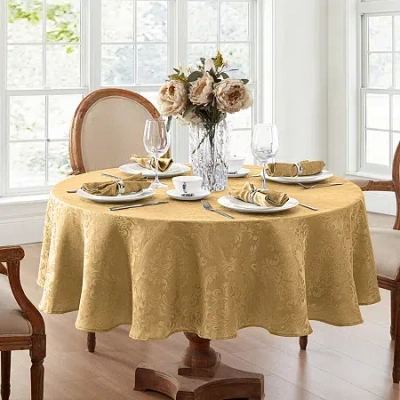 Elrene Home Fashions Caiden Elegance Tablecloth In Yellow