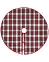 Elrene Home Fashions Christmas Classic Holiday Plaid Tree Skirt