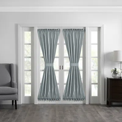 Elrene Home Fashions Colette French Door Window Panel, 54 X 72 In Mineral