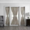 Elrene Home Fashions Colette Light-filtering Rod Pocket Door Panel Curtain In Gray