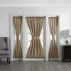 Elrene Home Fashions Colette Light-filtering Rod Pocket Door Panel Curtain In Brown