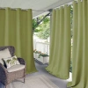 Elrene Home Fashions Connor Grommet Top Light-filtering Single Outdoor Curtain Panel In Green