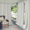 Elrene Home Fashions Connor Grommet Top Light-filtering Single Outdoor Curtain Panel In White
