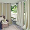Elrene Home Fashions Connor Solid Indoor/outdoor Curtain Panel, 52 X 84 In Taupe