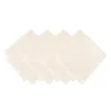 Elrene Home Fashions Continental Solid Texture Water And Stain Resistant Napkins, Set Of 4 In Ivory