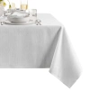 Elrene Home Fashions Continental Solid Texture Water And Stain Resistant Tablecloth, 52 X 70 In White