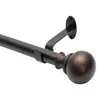 Elrene Home Fashions Cordelia Adjustable Curtain Rod With Ball Finials, 28-48