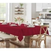 Elrene Home Fashions Elegance Plaid Jacquard Tablecloth In Red