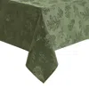 Elrene Home Fashions Elegant Woven Leaves Jacquard Damask Rectangle Tablecloth, 84 X 60 In Olive