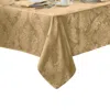 Elrene Home Fashions Elrene Barcelona Jacquard Damask Oblong Tablecloth, 144 X 60 In Gold