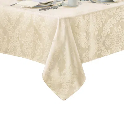 Elrene Home Fashions Elrene Barcelona Jacquard Damask Oblong Tablecloth, 144 X 60 In Antique