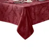 Elrene Home Fashions Elrene Barcelona Jacquard Damask Oblong Tablecloth, 144 X 60 In Burgundy