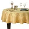 Elrene Home Fashions Elrene Barcelona Jacquard Damask Round Tablecloth, 90 X 90 In Neutral