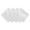 Elrene Home Fashions Elrene Denley Stripe Jacquard Napkins, Set Of 4 In White