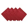 Elrene Home Fashions Elrene Denley Stripe Jacquard Napkins, Set Of 4 In Brown