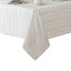 Elrene Home Fashions Elrene Denley Stripe Jacquard Oblong Tablecloth, 52 X 70 In White
