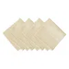Elrene Home Fashions Elrene Elegance Plaid Damask Napkins, Set Of 4 In Beige