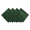 Elrene Home Fashions Elrene Elegance Plaid Damask Napkins, Set Of 4 In Evergreen