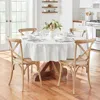 Elrene Home Fashions Elrene Elegance Plaid Jacquard Round Tablecloth, 90 X 90 In Multi