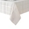 Elrene Home Fashions Elrene Elegance Plaid Jacquard Tablecloth, 60 X 144 In White