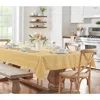 Elrene Home Fashions Elrene Elegance Plaid Jacquard Tablecloth, 60 X 84 In Gold