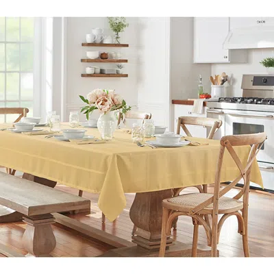 Elrene Home Fashions Elrene Elegance Plaid Jacquard Tablecloth, 60 X 84 In Gold