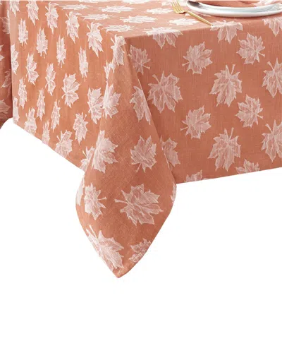 Elrene Home Fashions Falling Leaves Jacquard Tablecloth