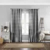 Elrene Home Fashions Farmhouse Buffalo Check Window Curtain, 52 X 95