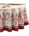 Elrene Home Fashions Gingerbread Bliss Tablecloth -round