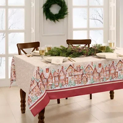 Elrene Home Fashions Gingerbread Bliss Tablecloth In Multi