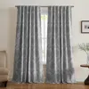 Elrene Home Fashions Giovanni Medallion Blackout Window Curtain Panel, 52 X 84 In Gray