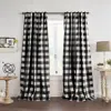 Elrene Home Fashions Grainger Buffalo Check Blackout Window Curtain, 52 X 84