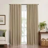 Elrene Home Fashions Harrow Solid Texture Blackout Window Curtain Panel, 52 X 108 In Linen