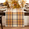 Elrene Home Fashions Harvest Russet Plaid Table Runner In Brown