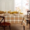 Elrene Home Fashions Harvest Russet Plaid Tablecloth In Brown
