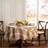 Elrene Home Fashions Harvest Russet Plaid Tablecloth In Brown