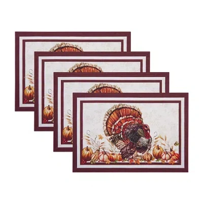 Elrene Home Fashions Heritage Turkey 4-pc. Placemat In Brown