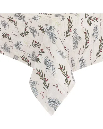 ELRENE HOME FASHIONS ELRENE HOME FASHIONS HOLIDAY TREE TRIMMINGS TABLECLOTH