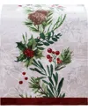 Elrene Home Fashions Holly Berry Flourish Holiday Fabric Table Runner In Multi