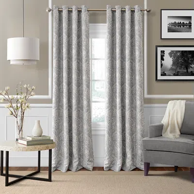 Elrene Home Fashions Julianne Blackout Window Panel, 52 X 84 In Gray