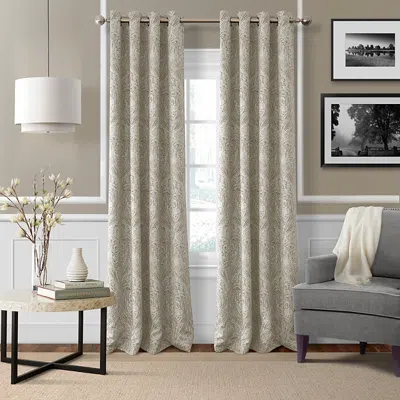 Elrene Home Fashions Julianne Blackout Window Panel, 52 X 95 In Natural